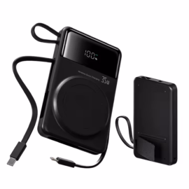 Пауэрбанк большой ёмкости с проводной и беспроводной зарядкой "Q18 Plus" (20 000 мАч)
